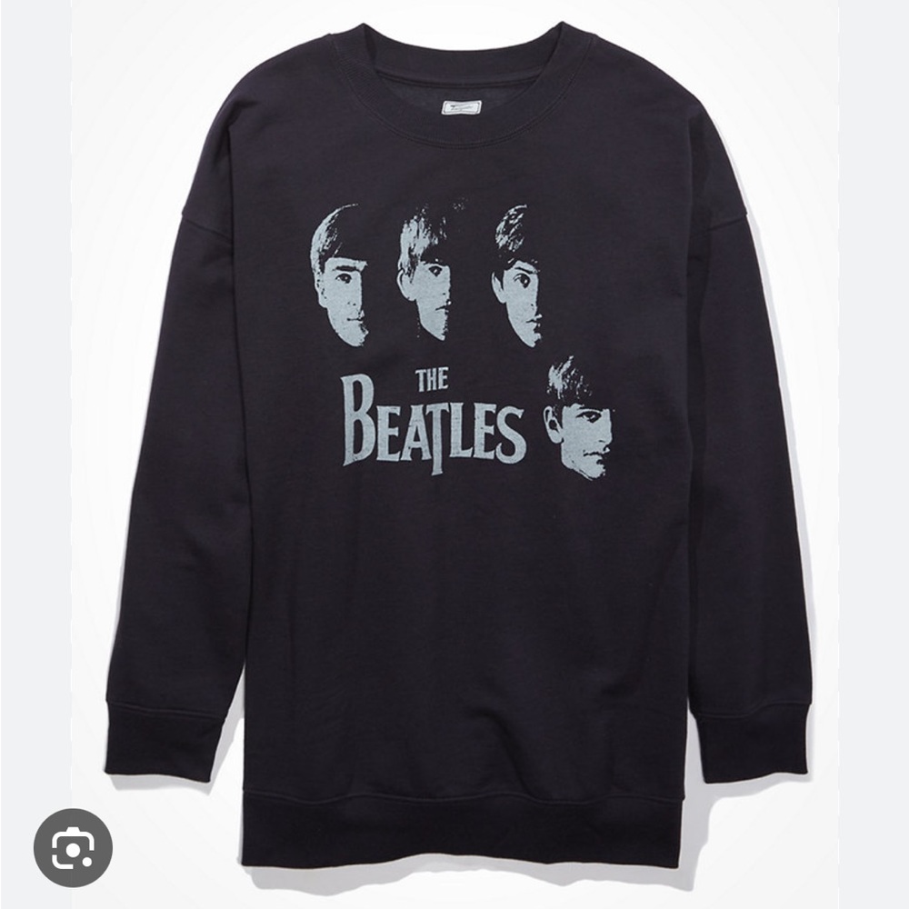 Oversized Beatles Graphic Hoodie